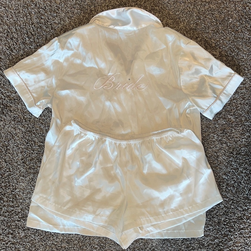 Bride silk pajamas